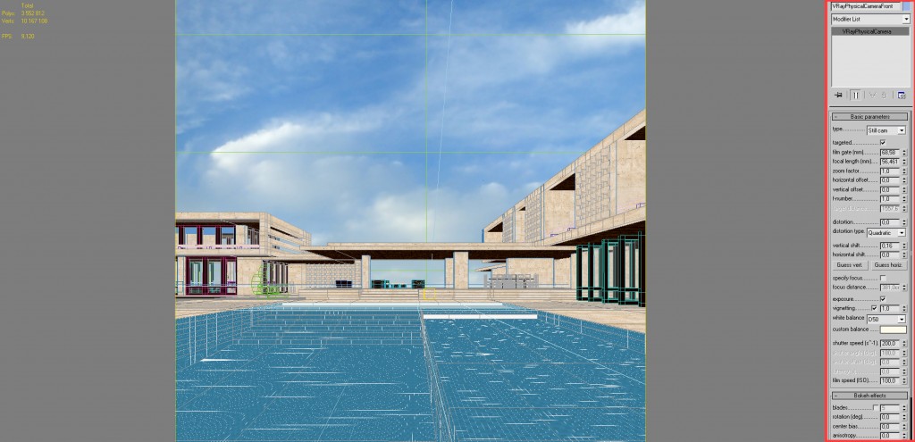 VrayPhysicalCamera Making-of Casa Kimball par Adrien Rollet