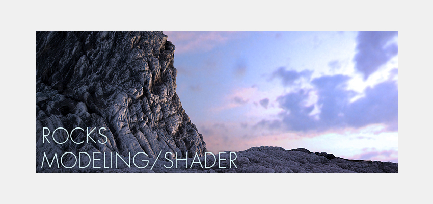 Rocks ! Modeling, Displacement & Shader Vray