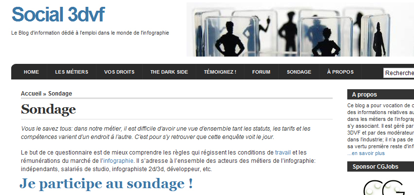 3dvf – Sondage sur le blog Social