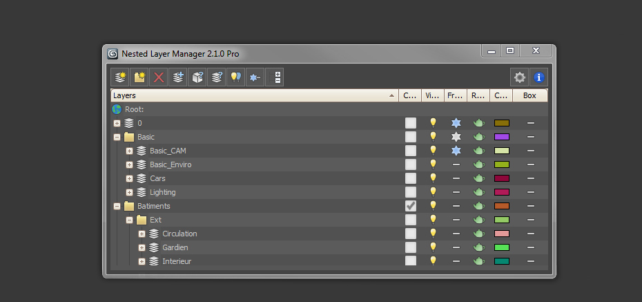 Nested Layer Manager for 3dsMax de Tim Hawker [Review]